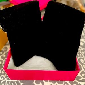 Knee high suede boots